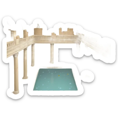 Roman Baths, England sticker