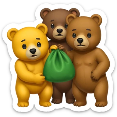 Packers pooping on bears sticker