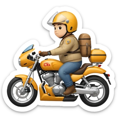 Fat boy on a cbr  sticker