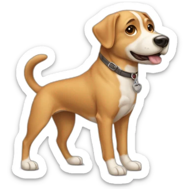 Perro con 3 patas sticker