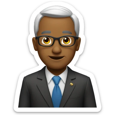 Persona mayor gateando sticker