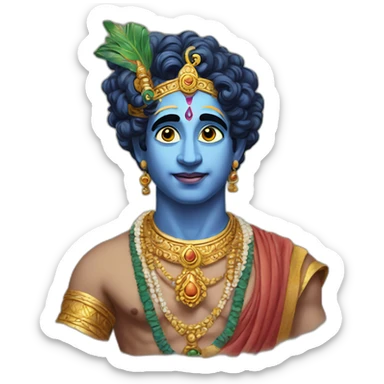 god-Krishna sticker