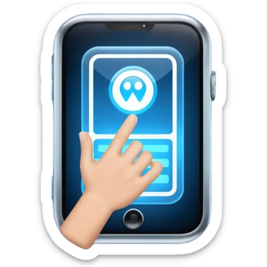 Access granted on a screen  sticker