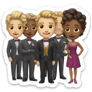 laldies and gentlemen sticker