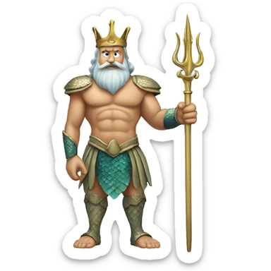 king triton with spear sticker