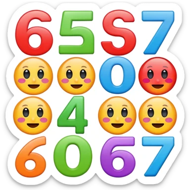 Do a meme six seven  sticker