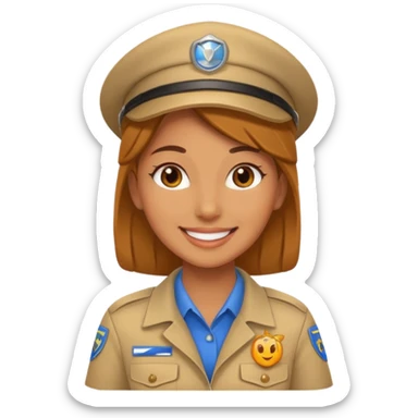 A female guide sticker