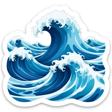 Ocean Waves sticker