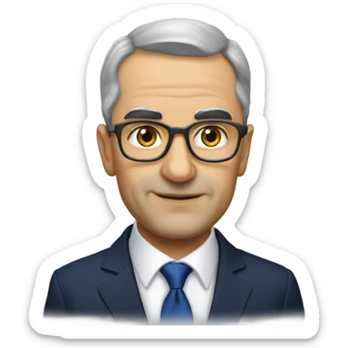 super realistic Kilen Georgescu candidate for President of Romania sticker