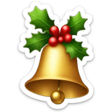 christmas bell sticker
