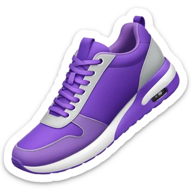 purple sneakers aerobic sticker