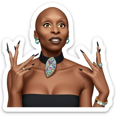 bold beauty in accessories sticker