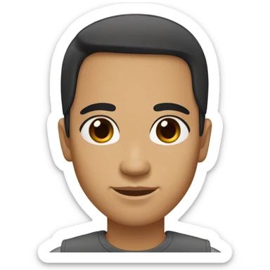 face shape square hair long and straight black coloured. almound eyes clour dark brown. eyebrow black. m skin tone tan.  sticker