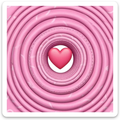 pink roll of fabric with heart pattern, smart fabric, high-tech textile sticker