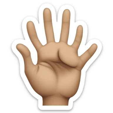 Turkic hand gesture wolf sticker