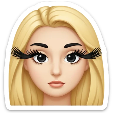 MASCARA PRETO E BRANCA sticker