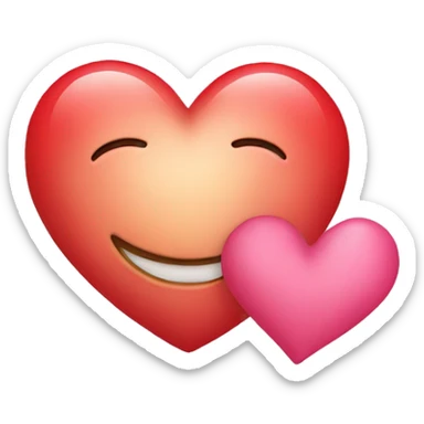 Corazones con  sticker