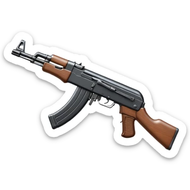 Gun ak47 sticker
