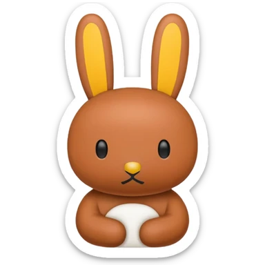 miffy but tan sticker