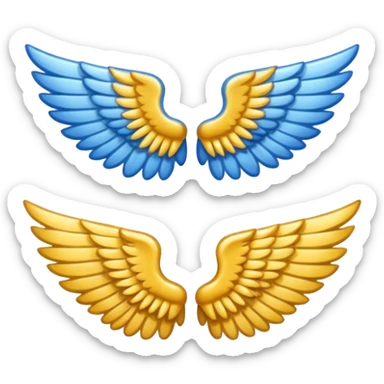Wing left and right sticker
