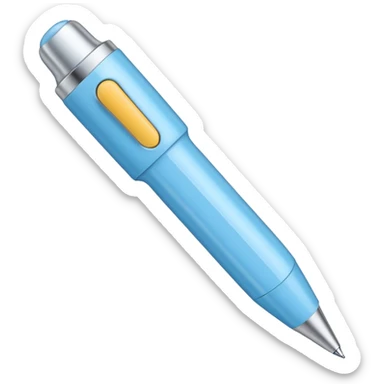 Light blue nice pen sticker