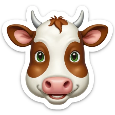 La vaca que ríe con un séptimo gigante sticker
