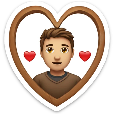 The heart is inside a person sticker