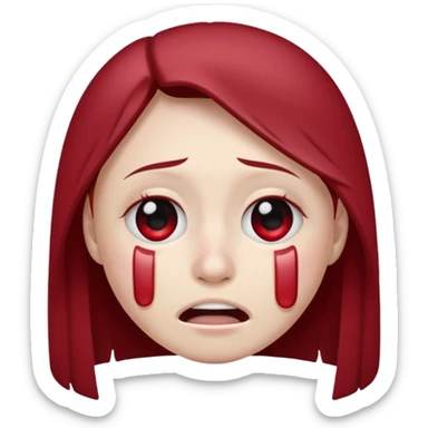 An fsu emoji with an fsu fan crying/depressed sticker