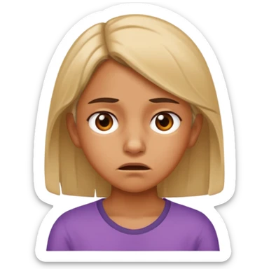 frustrated female aged 10 emoji sticker