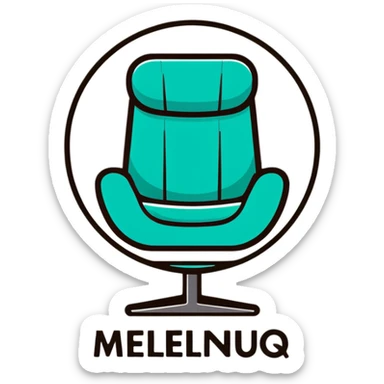 modern furniture logo with text Мебельный Базар sticker