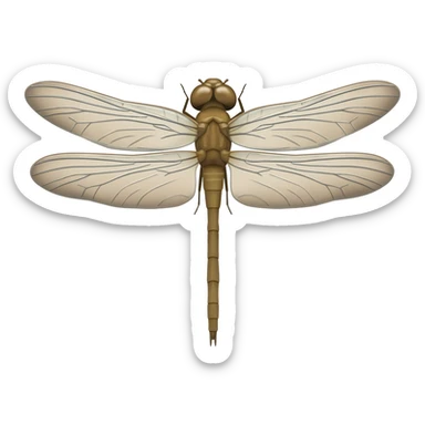 Light beige dragonfly sticker