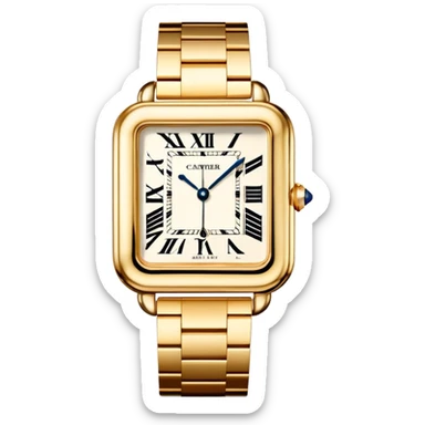 Cartier square watch  sticker