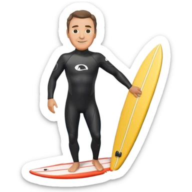 Norm Macdonald surfing sticker