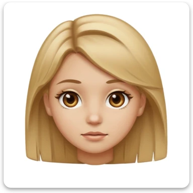 light brown eyed and dirty blonde girl sticker