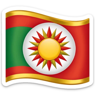 Make original kurdstan flag sticker