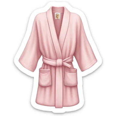 Soft pink robe sticker