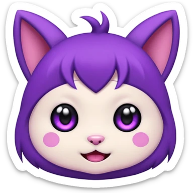 Kuromi animado  sticker