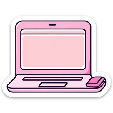 Pink Web browser sticker