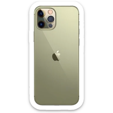 Pale olive iPhone 15 pro sticker