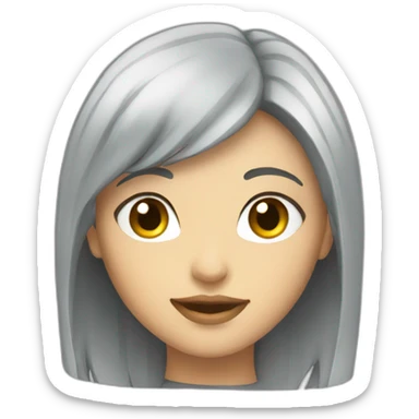 glass girl funny sticker