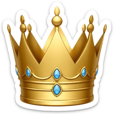 peace shaped crown sticker