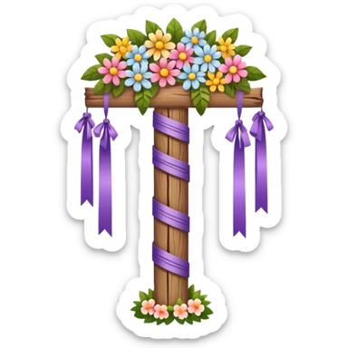 Midsummer pole sticker