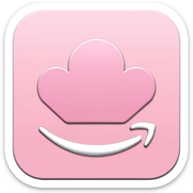 amazon prime video aesthetic logo in pastel pink sticker
