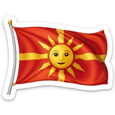 Flag of Macedonja sticker