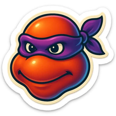 generate the face of a ninja turtle
Without showing teeth
It can't be green
maybe with a Nina mask instead of those stripes sticker