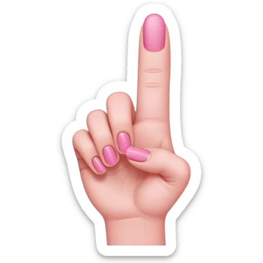 Make a emoji of a very small finger  sticker