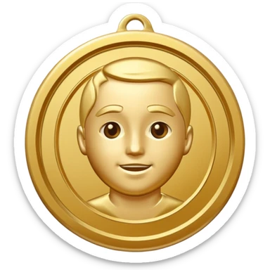 Create a gold medal which says "Brocation 2026" sticker