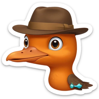 Perry the platypus sticker