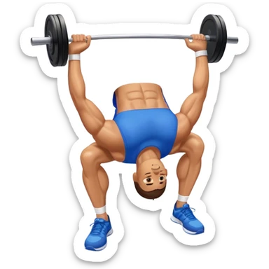 glute-bridges-exercise guy with blue shorts  sticker