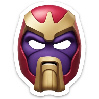 Thanos meme squid game mask red sticker